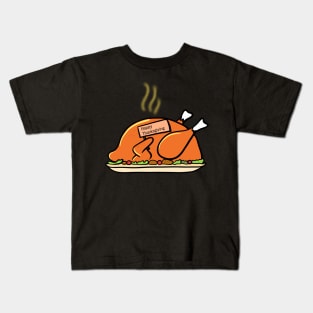 Funny thanksgiving turkey Kids T-Shirt